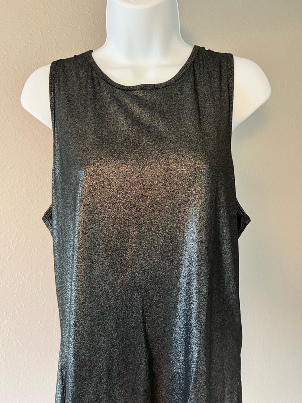Metallic Black Victoria’s Secret Tank Top - Picture 4 of 10